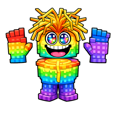 Rainbow Spaghetti Tualetti